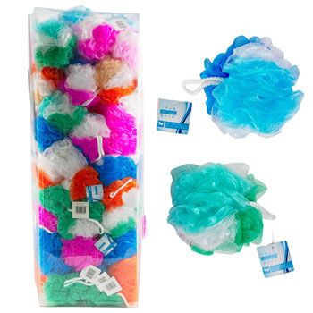 130 pieces of Bath Sponge 2-Tone/tricolor/