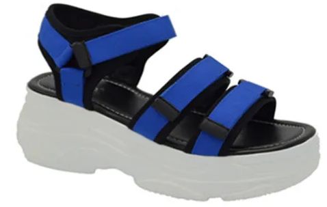 12 of Women's Flat Platform Comfortable Universal Casual Sandals Color Blue Size 5 -10
