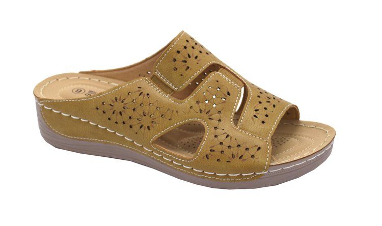 Wholesale Footwear Fashion Women Sandals Round Toe Thick Platform Heels Dress Sandals Khai Color Size 5-10