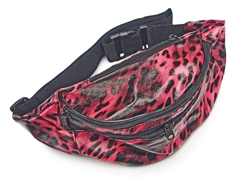36 of Animal Print Fanny Pack In Red