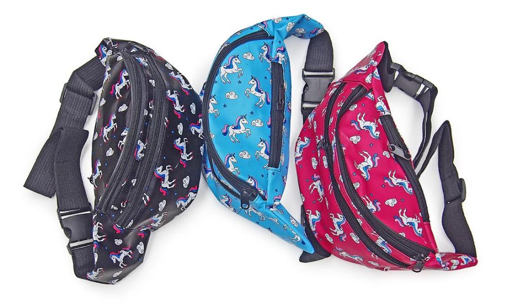 36 of Unicorn Print Fanny Pack Assorted Color