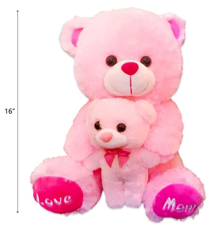 20 Pieces of 16 Inch Pink Mother And Baby Bear