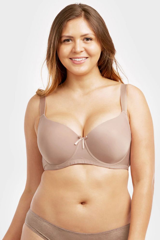 144 Wholesale Sofra Ladies Full Cup Plain Dd Cup Bra - at 