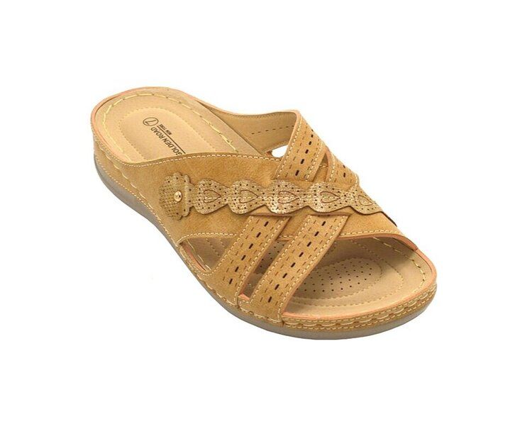 12 of Fashion Women Sandals Round Toe Color Tan Size 7-11