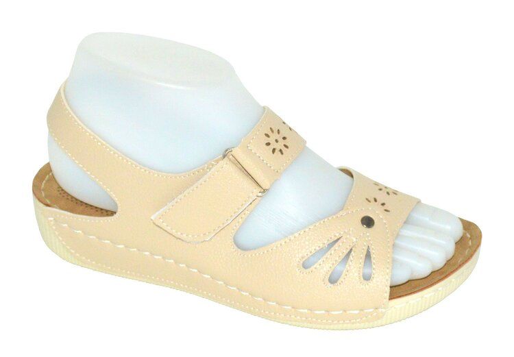 18 of Women Sandals Ankle Buckle Strap Sandals Fashion Summer Beach Sandals Open Toe Color Beige Size 5-11