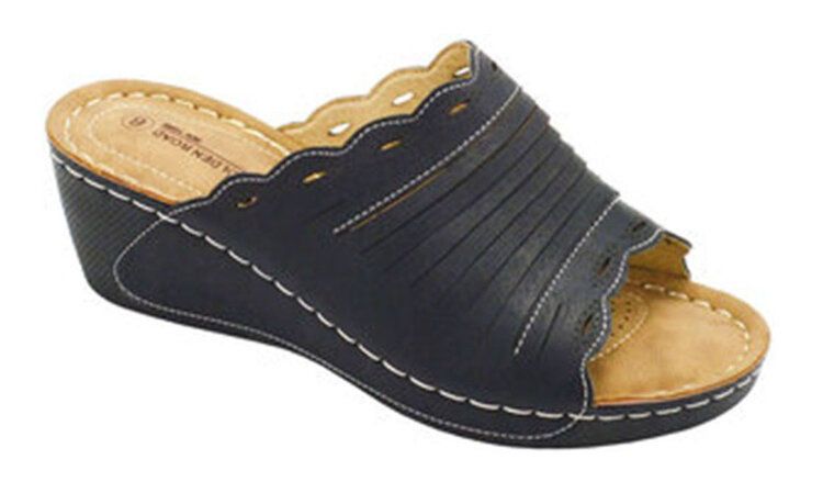 12 of Fashion Women Sandals Tan Color Round Toe Thick Platform Heels Sandals Color Black Size 5-10