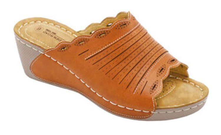 12 of Fashion Women Sandals Tan Color Round Toe Thick Platform Heels Sandals Color Tan Size 7-11