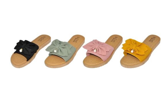 36 Wholesale Slide Sandals For Women Or Ladies Dressy Summer Casual Cute Bow
