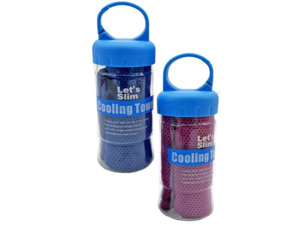 18 pieces of Workout Cooling Towel In Travel Bottle