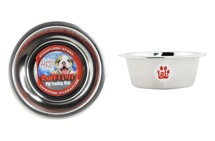 60 of Dog Bowl Stainless Steel Pint Size