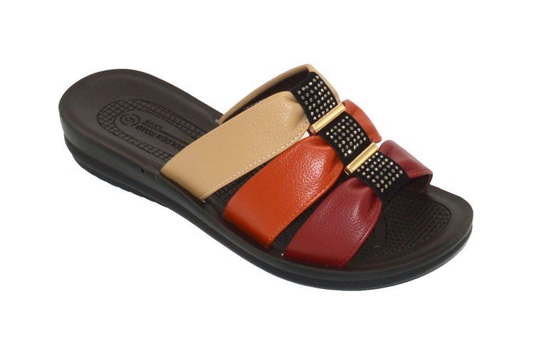 18 Wholesale Women Slides Sandals Soft Pu Platform Wedges Sandals Shoes Woman Indoor Outdoor Color Beige Size 6-11