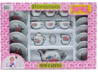 12 Pieces of 20pc Porcelain Tea Set In Window Box