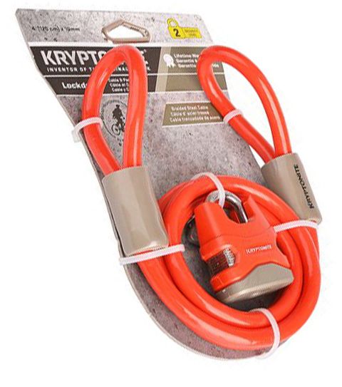 4 Pieces of Kryptonite 4in Cable & Padlock