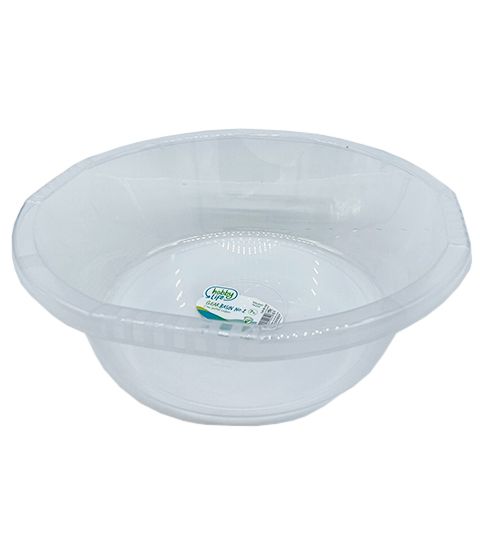 4 Pieces of 4.5lt Clear Basin