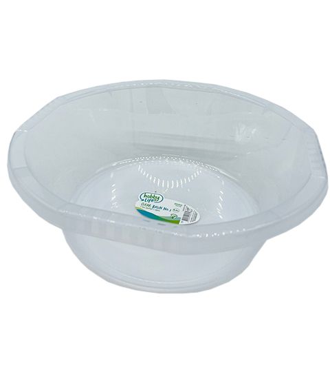 4 Pieces of 7lt Clear Basin