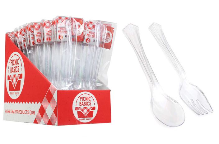 72 Pieces of Serving Spoon And Fork 2 Pack