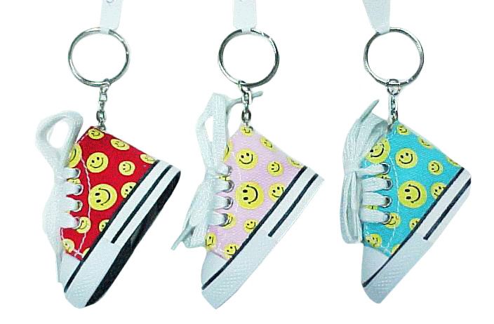 72 Pieces of Sneaker Keychain Smiley