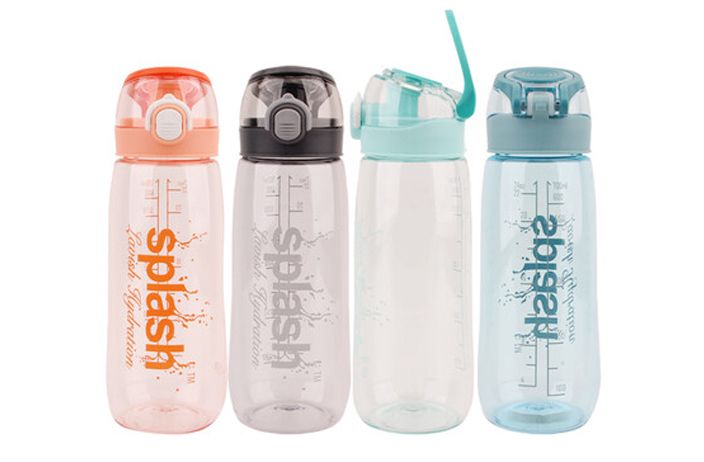 24 Pieces of Sports Bottle With Flip Cap And Lock 24 Ounce