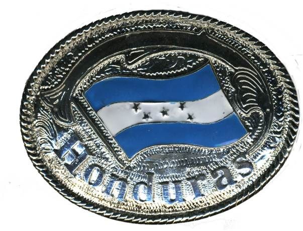 24 Pieces of Metal Belt Buckle Honduras Logo