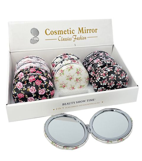288 Pieces of Make Up Mirror 7cm Flower Style