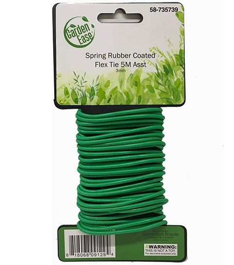 48 Pieces of Spring Rubber Coated Flex Tie 5m