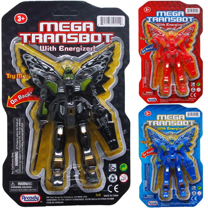 96 Wholesale Mega Transbot With Light In Blister Card