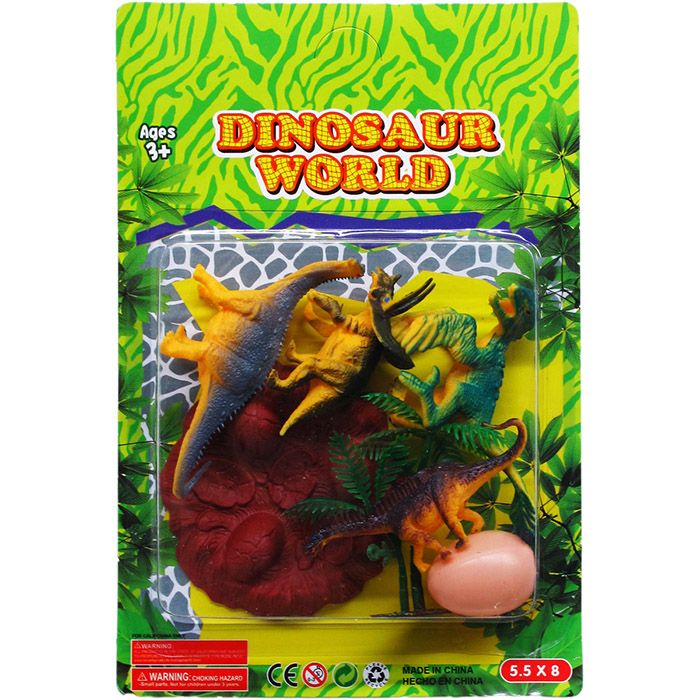 72 Pieces of Dinosaurs In Pvc Bag