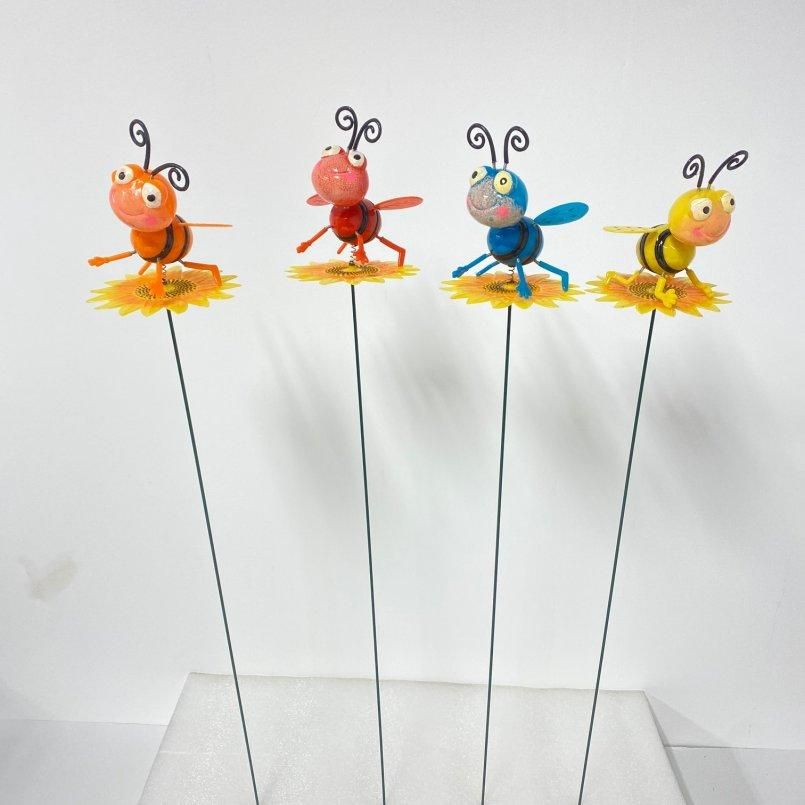 48 Wholesale Yard Stake Bumblebee With Springing Wings And Feet
