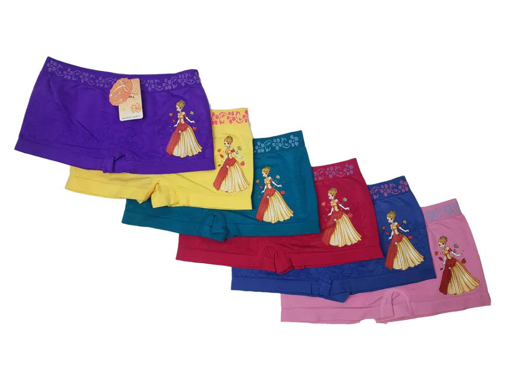 36 Pieces Femina Girls Seamless Boyshort Assorted Color Size Small - Girls  Underwear and Pajamas - at 