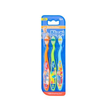 24 pieces of Toothbrush 3pk Blippi Carded
