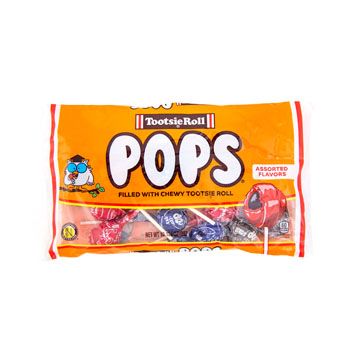 24 pieces Candy Tootsie Pops 10.125 Oz Bag Counter Display - Food & Beverage