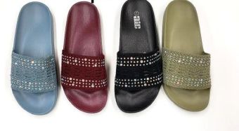 24 Wholesale Gem Studded Sandals