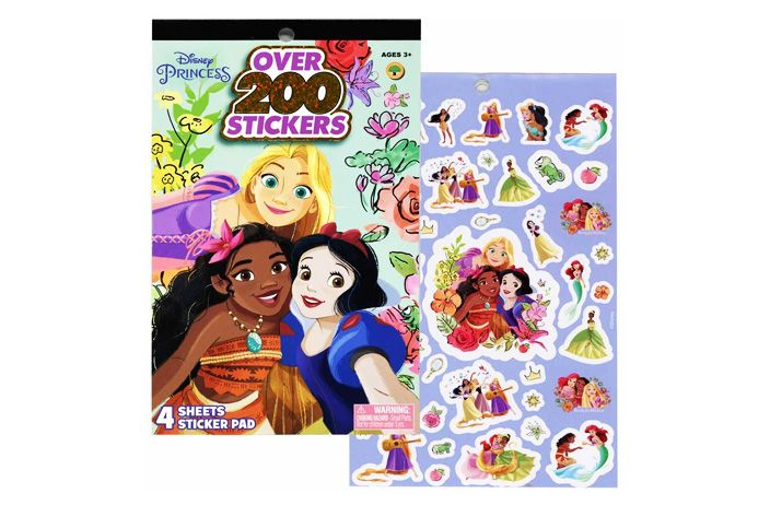 72 Pieces Sticker Book Disney Princess Friends - Stickers - at 