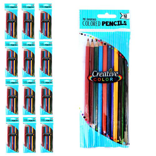 48 Wholesale Pack Of 12 Colored Pencils