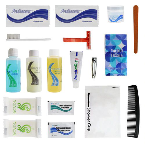 24 Sets of 18 Piece Premium Wholesale Hygiene Kits
