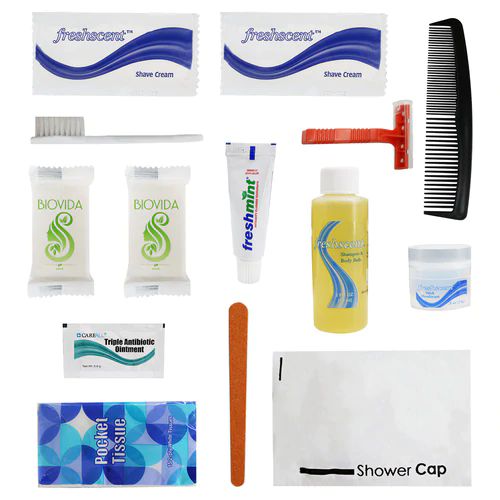 48 Sets of 14 Piece Premium Wholesale Hygiene Kits