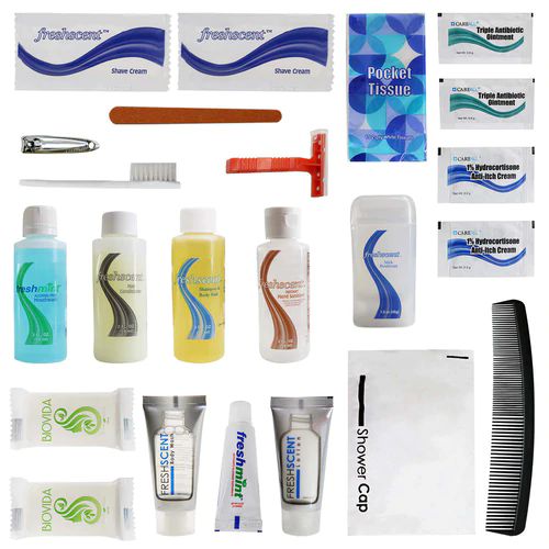 24 Sets of 23 Piece Premium Wholesale Hygiene Kits