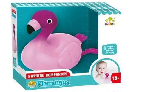 12 Pieces of Bath Toy Flamingo