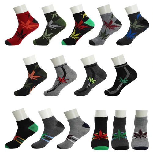 144 Bulk Men's Low Cut Wholesale Sock, Size 10-13 In Assorted Designs