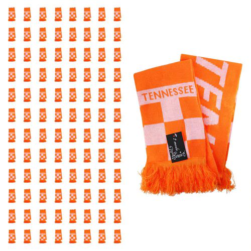96 Wholesale Unisex Tennessee Wholesale Scarf In 5 Assorted Colors