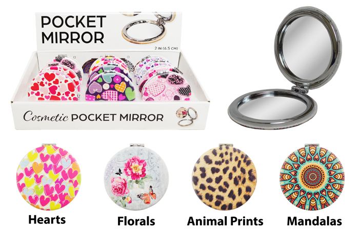 48 Pieces of Cosmetic Pocket Mirror (assorted)