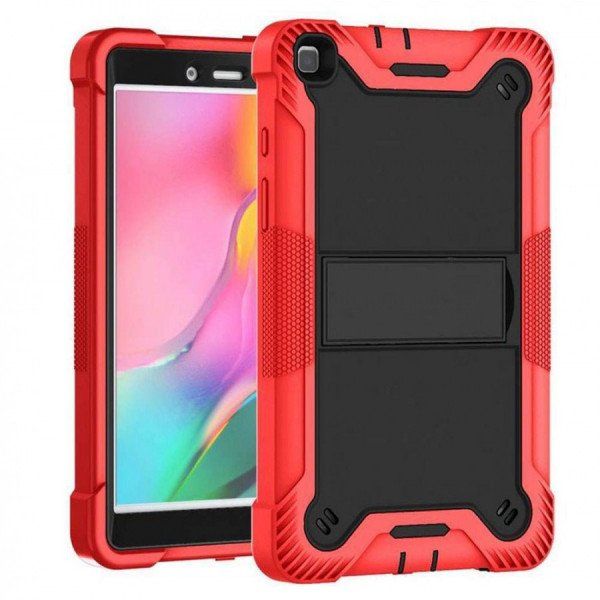 6 Wholesale Heavy Duty Full Body Shockproof Protection Kickstand Hybrid Tablet Case Cover In Red Black