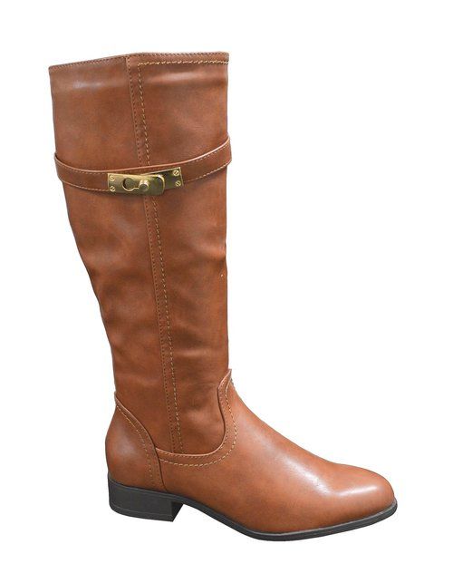 12 Bulk Women's Comfortable High Boots Color Tan Size 5-10