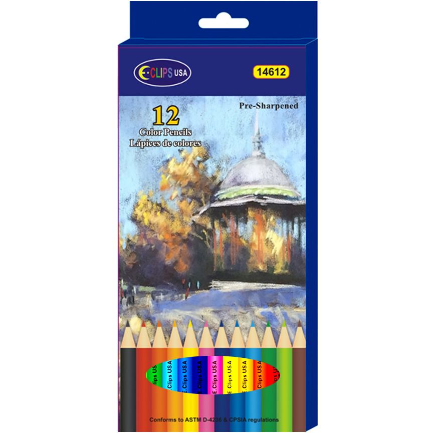 72 Wholesale Color Pencils - 12 Count, PrE-Sharpened
