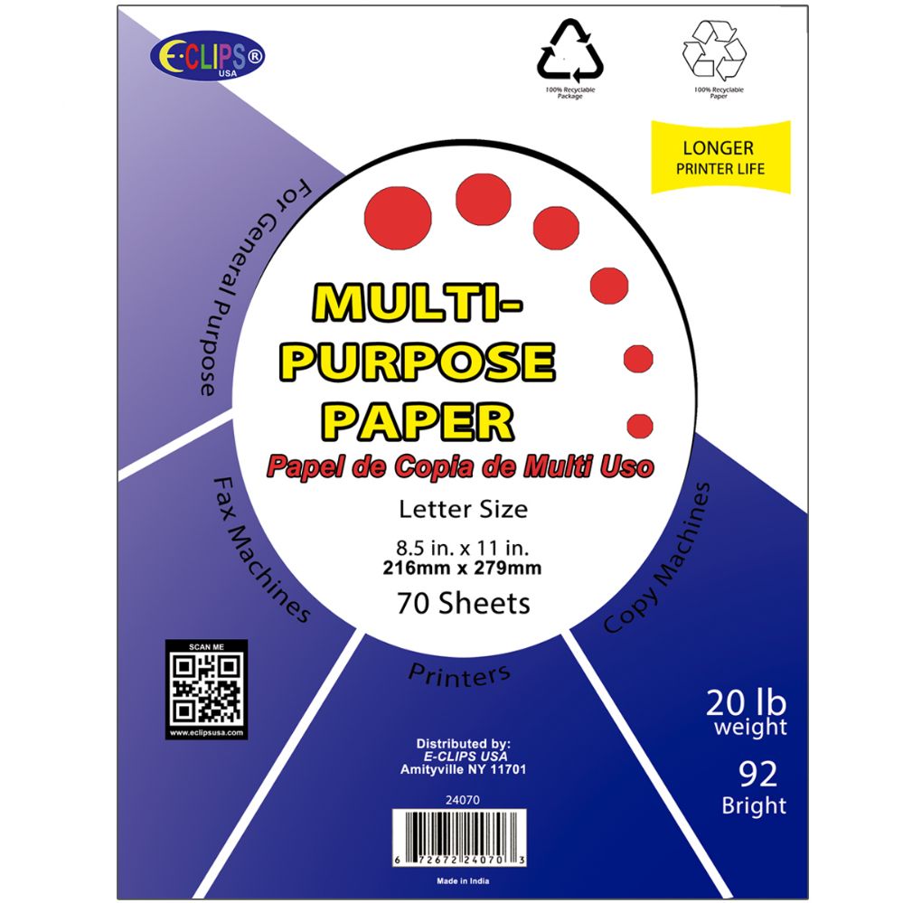 48 Packs of Multipurpose Paper, 70 Sheets
