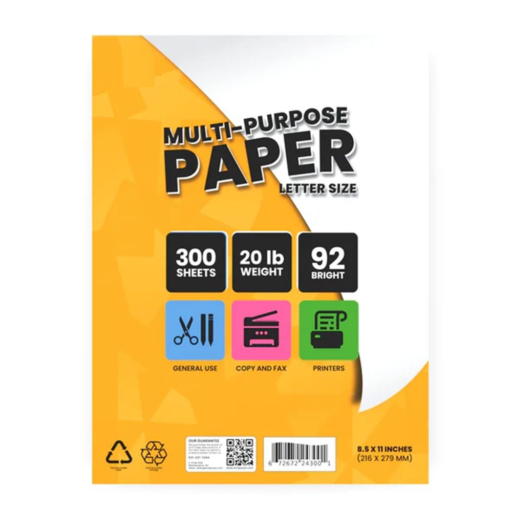 10 Packs of Copy Paper 85"x11" - 300 Sheets