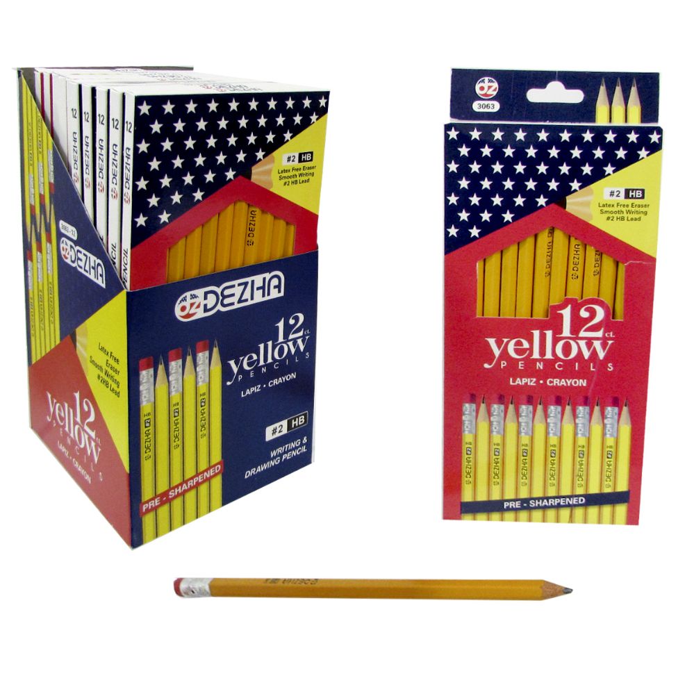 144 Wholesale #2 Pencils. 12pk. In A Box - PrE-Sharpened