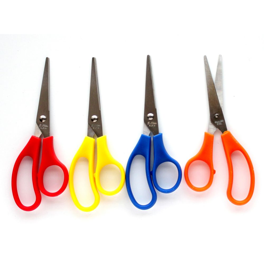 500 Pieces 5inch Scissors, Point Tip. Assorted Colors - Scissors