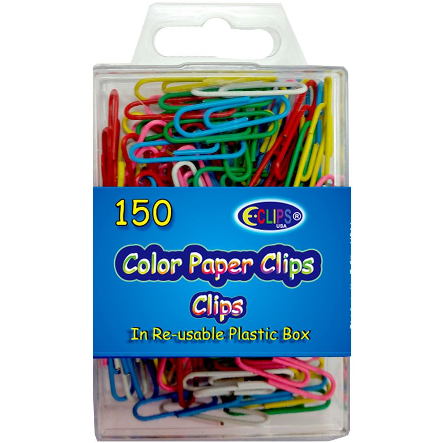 48 Packs Paper Clips Asst. Colors - Paper clips