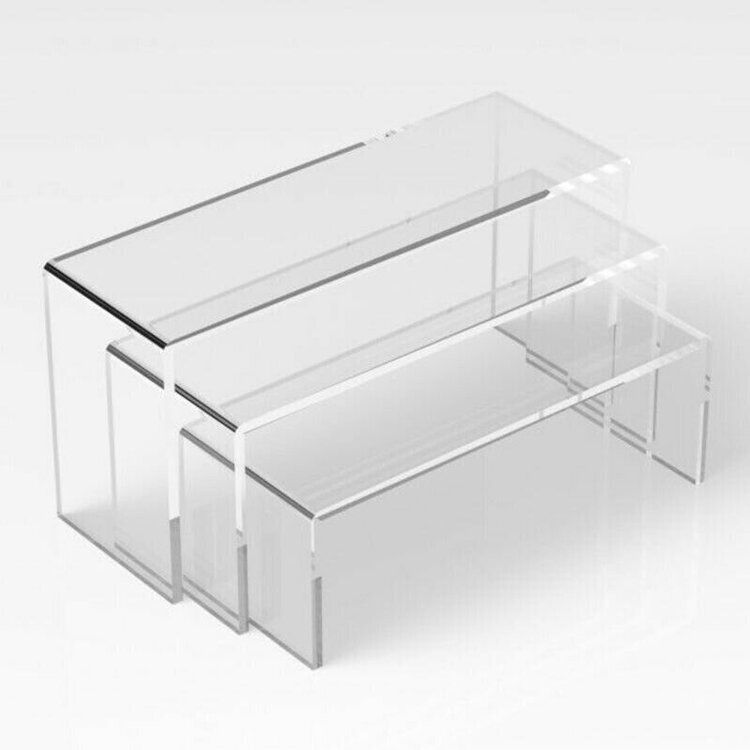 6 Pieces of 3 Pcs Clear Shoe Stand